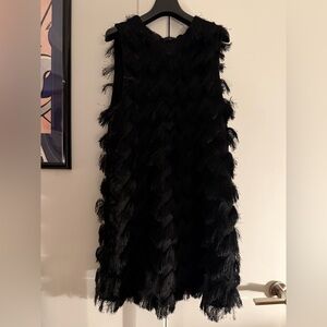 Zara Black Textured Mini Dress